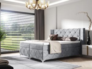 miniaturka Nowoczesne Łóżko MODULO z Wysokim Zagłówkiem