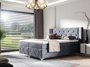 miniaturka Nowoczesne Łóżko MODULO z Wysokim Zagłówkiem