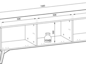 miniaturka Szafka RTV Las w Naturalnym Stylu 158cm