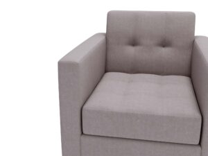 miniaturka Fotel FANCY Szary Klasyczny Wygodny do Salonu