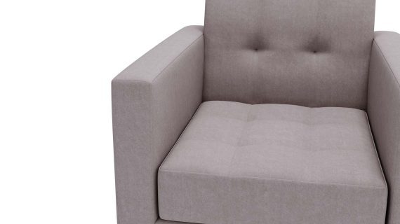 miniaturka Fotel FANCY Szary Klasyczny Wygodny do Salonu