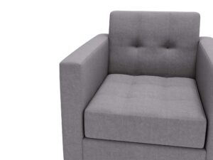 miniaturka Fotel FANCY Szary Klasyczny Wygodny do Salonu