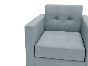 miniaturka Fotel FANCY Szary Klasyczny Wygodny do Salonu