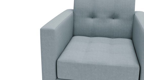 miniaturka Fotel FANCY Szary Klasyczny Wygodny do Salonu