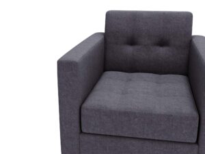 miniaturka Fotel FANCY Szary Klasyczny Wygodny do Salonu