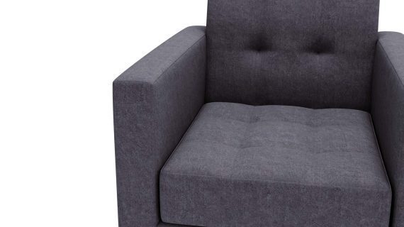 miniaturka Fotel FANCY Szary Klasyczny Wygodny do Salonu