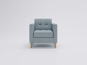 miniaturka Fotel FANCY Szary Klasyczny Wygodny do Salonu