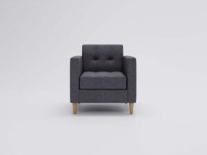 miniaturka Fotel FANCY Szary Klasyczny Wygodny do Salonu