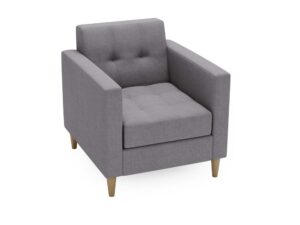 miniaturka Fotel FANCY Szary Klasyczny Wygodny do Salonu