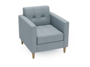 miniaturka Fotel FANCY Szary Klasyczny Wygodny do Salonu