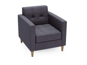 miniaturka Fotel FANCY Szary Klasyczny Wygodny do Salonu