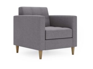 miniaturka Fotel FANCY Szary Klasyczny Wygodny do Salonu