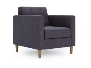 miniaturka Fotel FANCY Szary Klasyczny Wygodny do Salonu