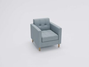 miniaturka Fotel FANCY Szary Klasyczny Wygodny do Salonu