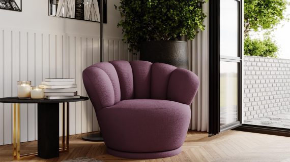 miniaturka Fotel MUZA Unikatowy Obrotowy do Salonu