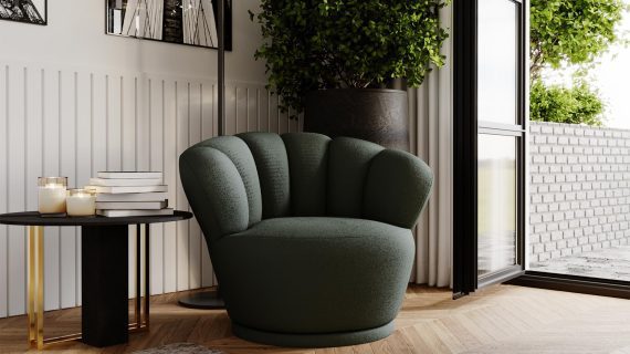 miniaturka Fotel MUZA Unikatowy Obrotowy do Salonu