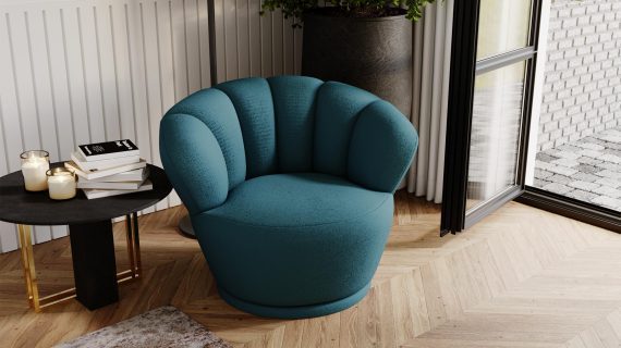 miniaturka Fotel MUZA Unikatowy Obrotowy do Salonu