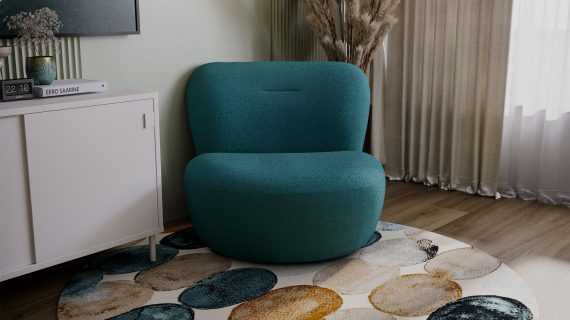 miniaturka Fotel LIZZY Uniwersalny Przytulny Obrotowy