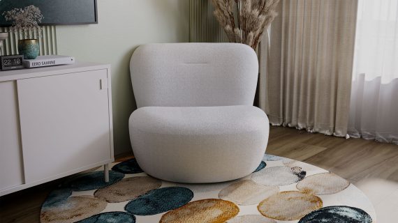 miniaturka Fotel LIZZY Uniwersalny Przytulny Obrotowy