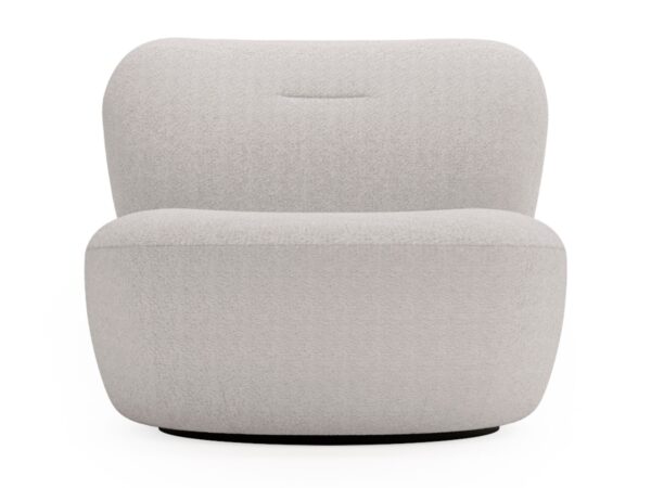 Beżowy fotel nowoczesny – tkanina gładka, minimalistyczny charakter