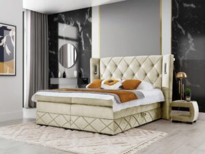 miniaturka Kontynentalne Łóżko Nexus Lux z Oświetleniem Sensorycznym