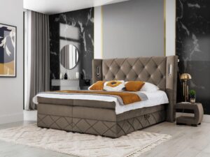 miniaturka Kontynentalne Łóżko Nexus Lux z Oświetleniem Sensorycznym