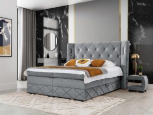 miniaturka Kontynentalne Łóżko Nexus Lux z Oświetleniem Sensorycznym