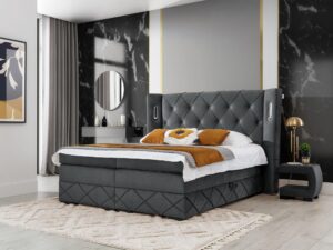 miniaturka Kontynentalne Łóżko Nexus Lux z Oświetleniem Sensorycznym