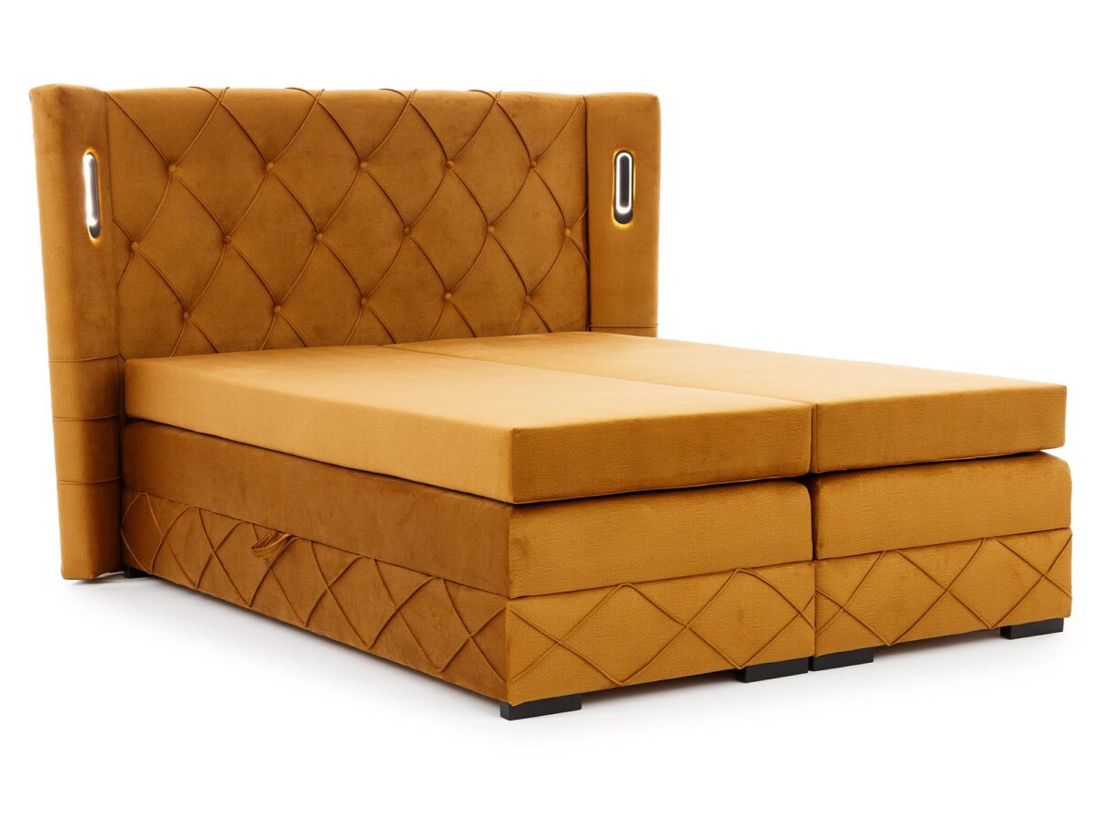 Kontynentalne Łóżko Nexus Lux z Oświetleniem Sensorycznym