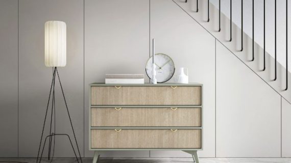 miniaturka Komoda Las Beżowa w Stylu Boho