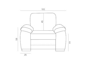 miniaturka Fotel Elegancki Kolekcja Lory