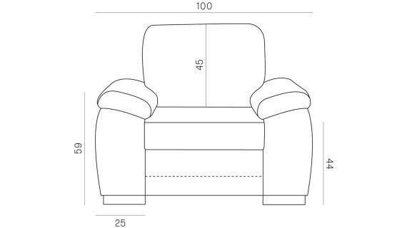 miniaturka Fotel Elegancki Kolekcja Lory