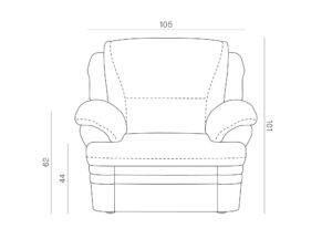 miniaturka Fotel Klasyczny Do Salonu Sewila