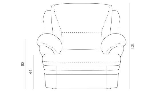 Fotel Klasyczny Do Salonu Sewila - obrazek 4