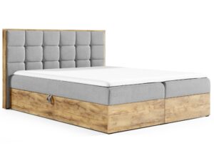 Drewniane Łóżko Kontynentalne BRAGA 1