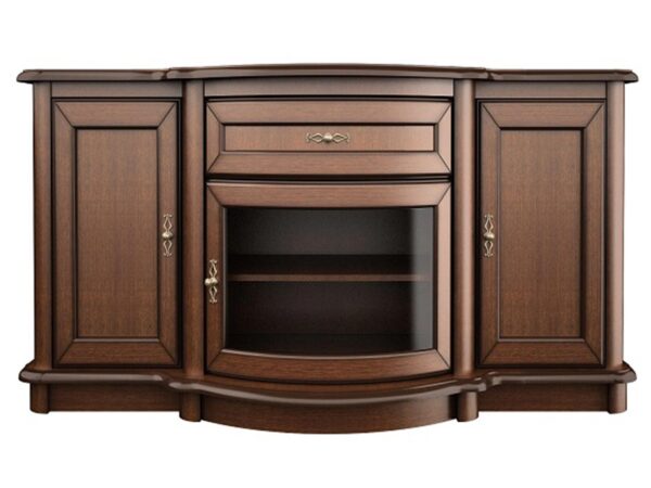 Komoda z centralną szufladą i dwiema szafkami bocznymi