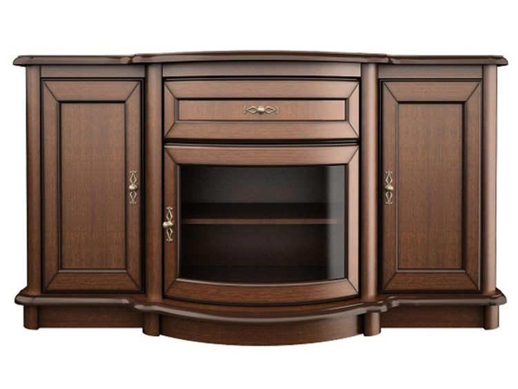 Komoda z centralną szufladą i dwiema szafkami bocznymi