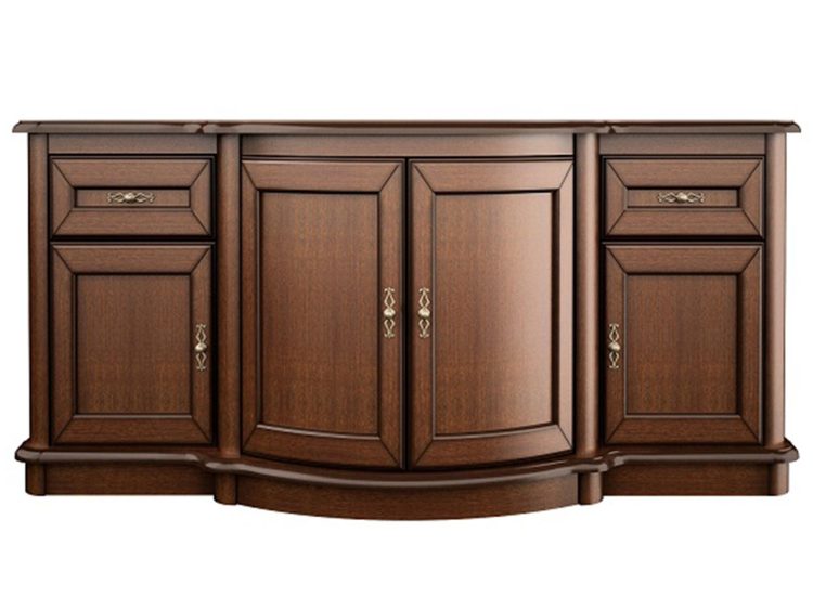 Komoda z sześcioma szufladami i ozdobnym frontem