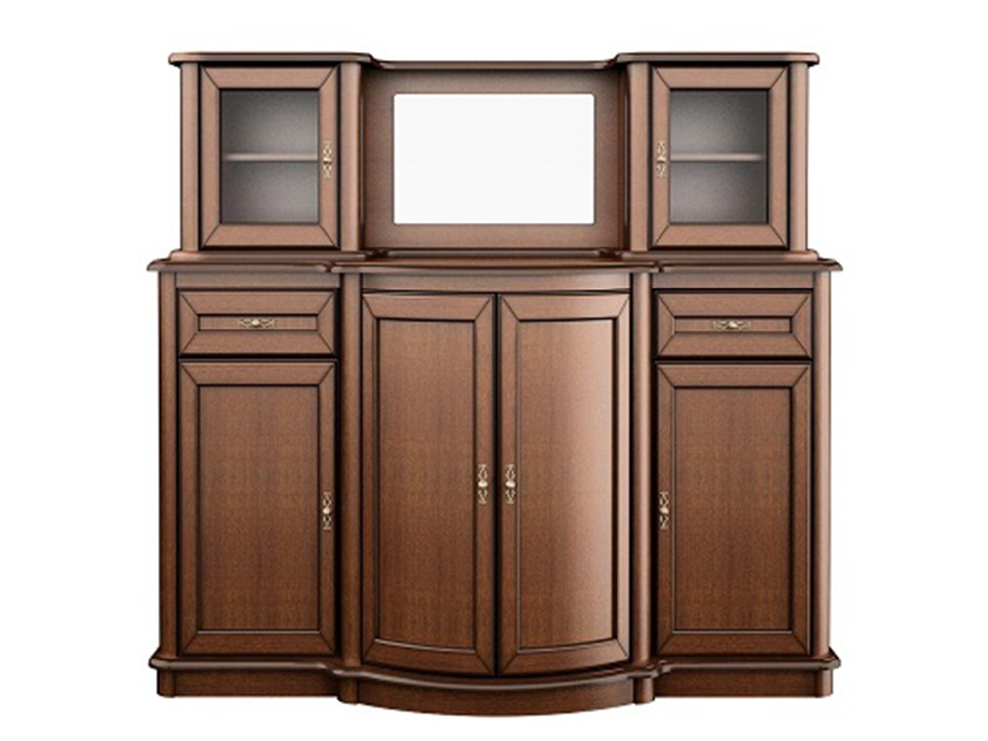 Segment z miejscem na telewizor i przeszklonymi szafkami Segment z miejscem na telewizor i przeszklonymi szafkami