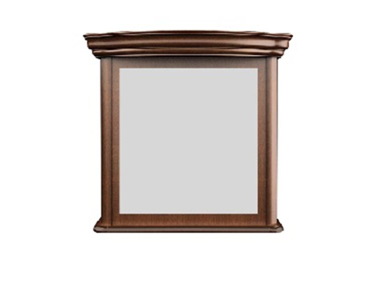 Lustro w drewnianej ramie o klasycznym profilu