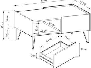 miniaturka Ława Harmonia w Black Royal Stylu