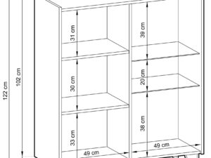 miniaturka Witryna Harmonia Niska ze Złotymi Nóżkami