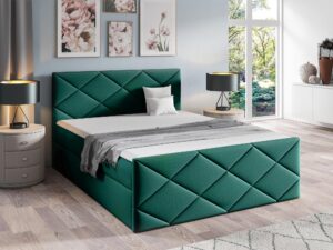 miniaturka Łóżko Emperio w Szmaragdowym Kolorze