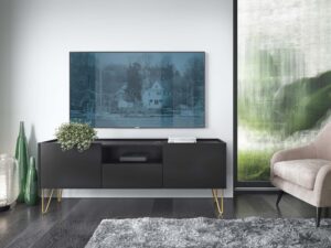 miniaturka Szafka RTV Harmonia z Pozłacanymi Nóżkami