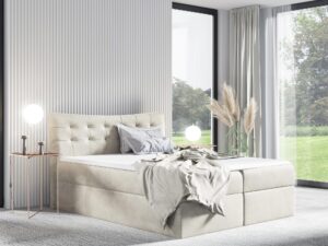 miniaturka Kontynentalne Łóżko Tivoli z Zaokrąglonym Zagłówkiem