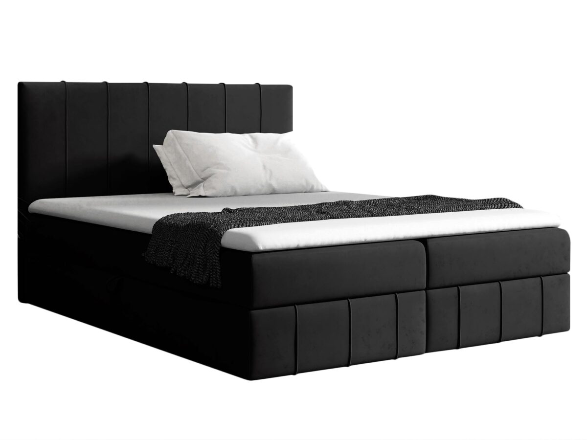 Łóżko Toscano Kontynentalne z Geometrycznym Pikowaniem