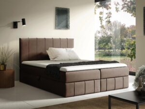 miniaturka Łóżko Toscano Kontynentalne z Geometrycznym Pikowaniem