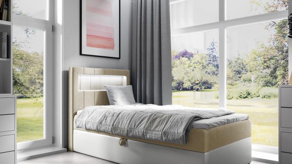 miniaturka Łóżko RUBBIE Modułowe z Pojemnikiem na Pościel