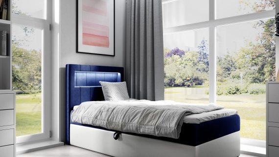 miniaturka Łóżko RUBBIE Modułowe z Pojemnikiem na Pościel