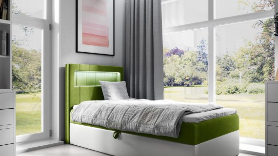 miniaturka Łóżko RUBBIE Modułowe z Pojemnikiem na Pościel